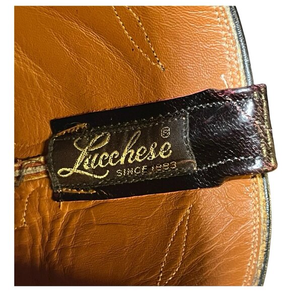 Lucchese Handmade Oxblood Classic Leather Western Boots– Men’s Size 10.5 D - Picture 5 of 16